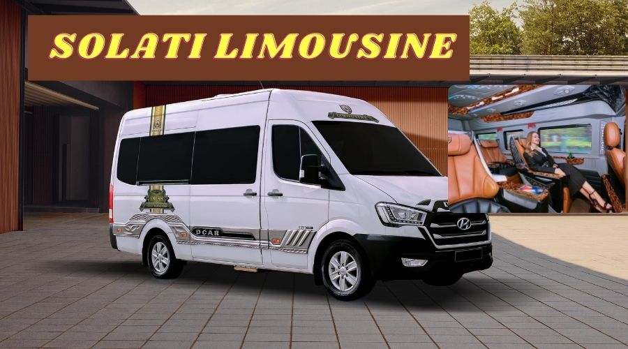 Hyundai solati limousine - ngoại thất màu trắng