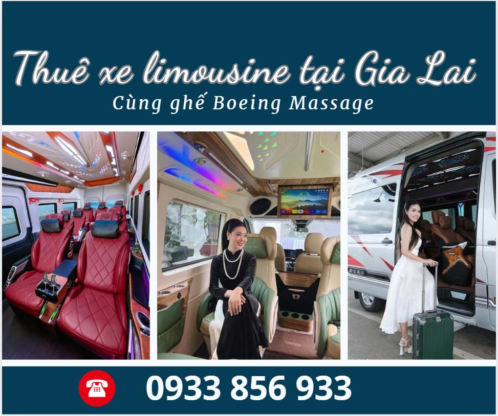 Cho thuê xe limousine tại Gia Lai - xe đời mới ghế massage