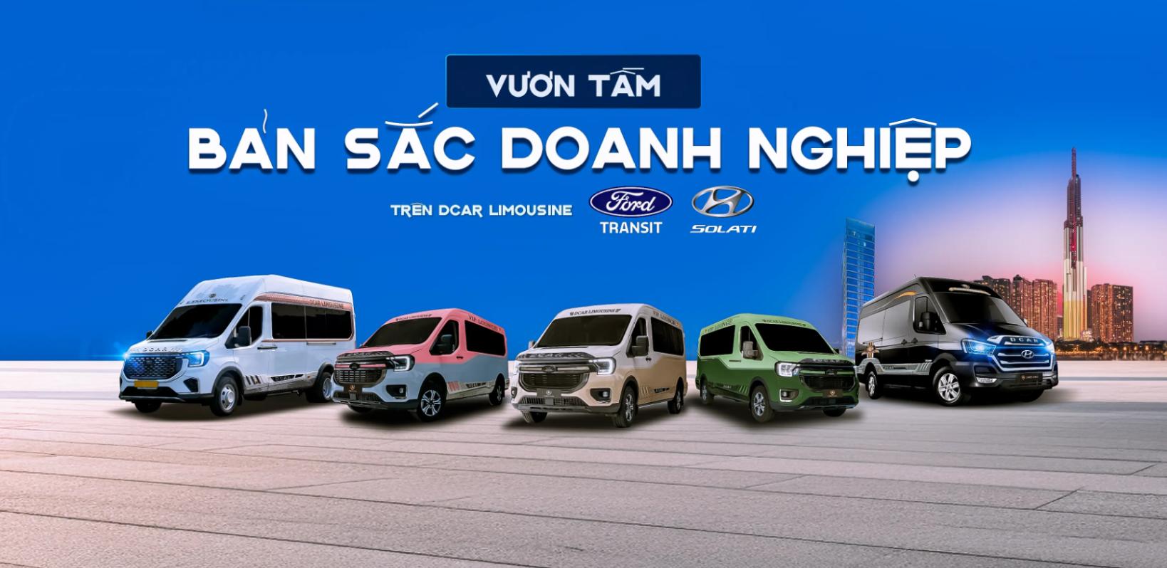 Đa dạng dòng xe limousine 9 chỗ cho quý khách hàng lựa chọn