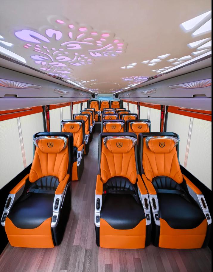 Khoang nội thất xe limousine 19 chỗ bản thượng đỉnh