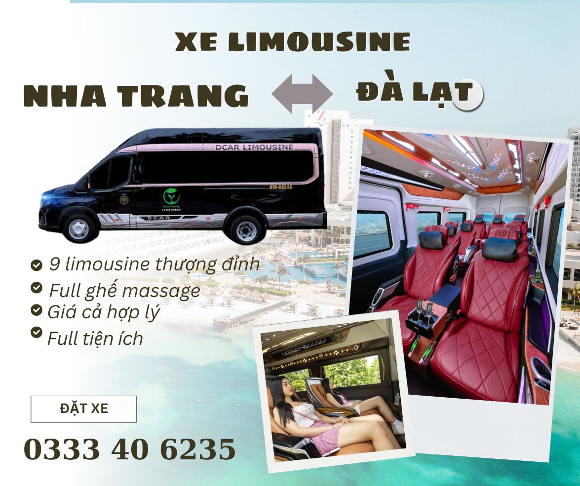 Nhà xe Khanh Phong Limousine tuyến Đà Lạt đi Nha Trang ghế thương gia