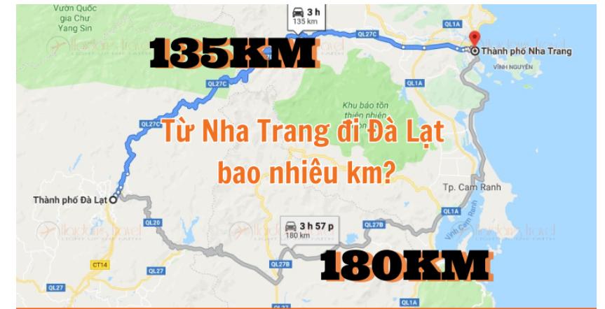 Lộ trình xe limousine Nha Trang Đà Lạt và ngược lại