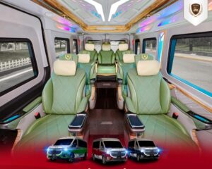 Khoang nội thất Transit DCar Hạng Thương Gia 10 chỗ