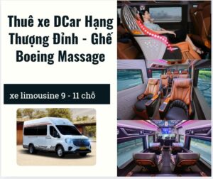 Cho thuê xe DCar Hạng Thượng Đỉnh – Xe ghế Boeing massage đỉnh cao