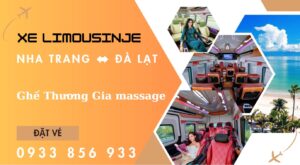 Xe Limousine Nha Trang Đà Lạt ghế massage 9 chỗ