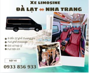 Nhà xe Khanh Phong Limousine tuyến Đà Lạt đi Nha Trang